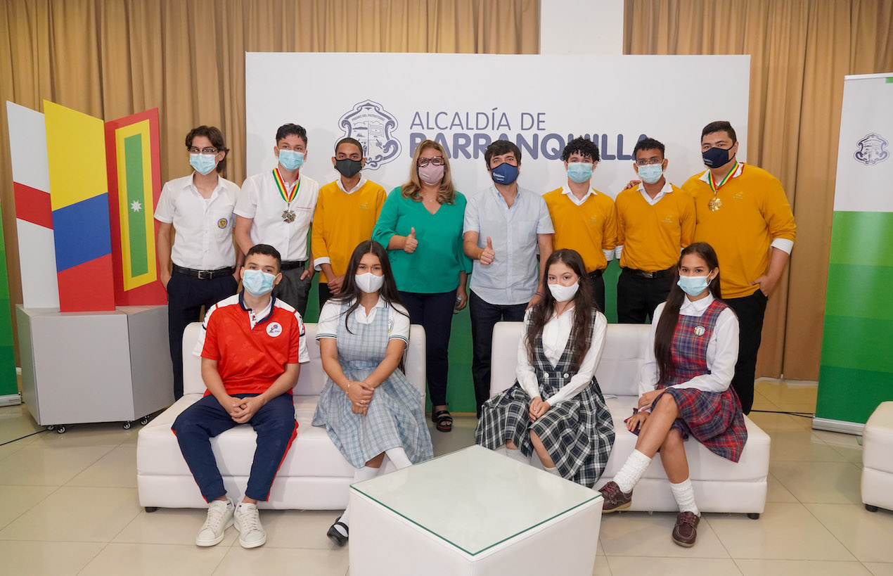 Alcaldía de Barranquilla Los estudiantes con puntajes por encima de 400 en Barranquilla.