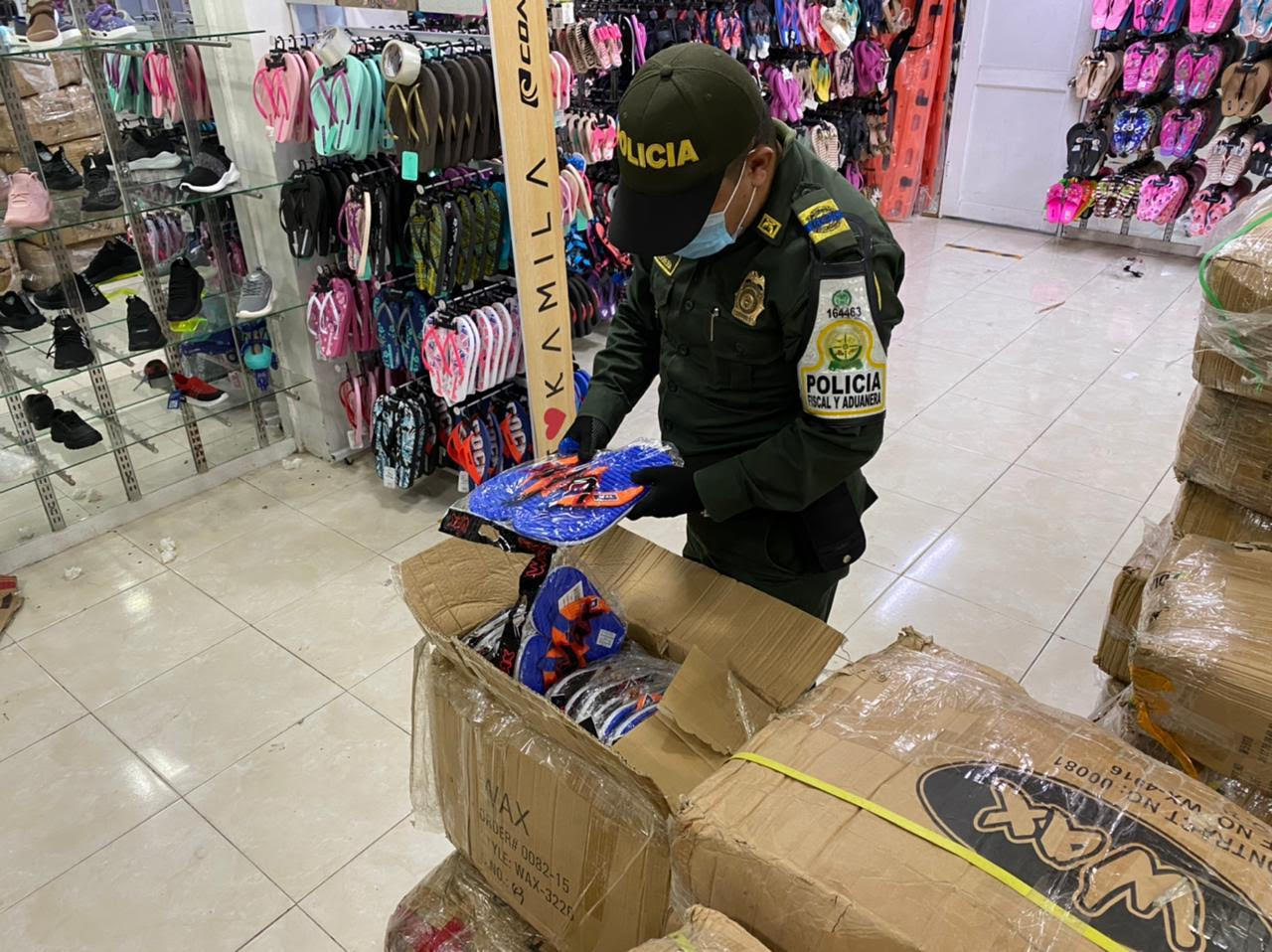 La Polfa hizo la aprehensión en el centro de Barranquilla.