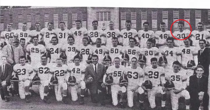 Joe Biden en el equipo de la  Universidad de Delaware.