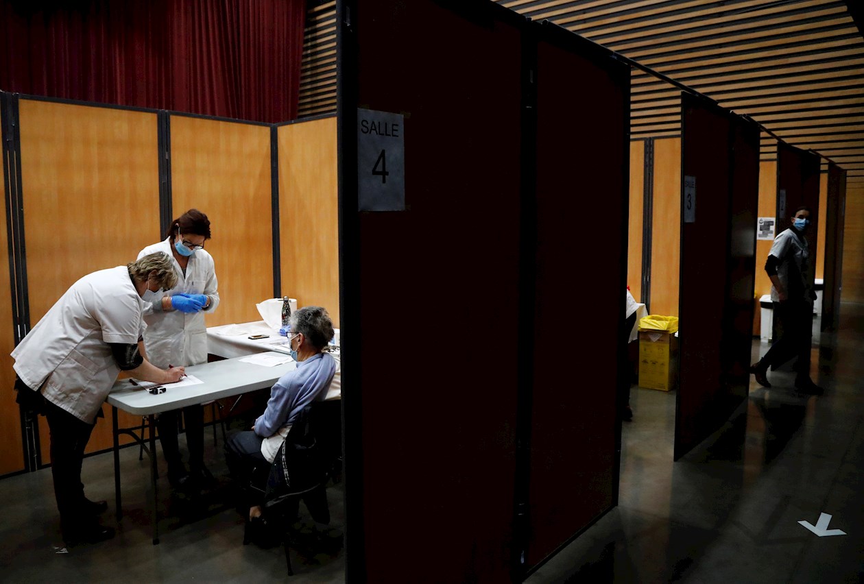 Francia en una jornada de vacunación.