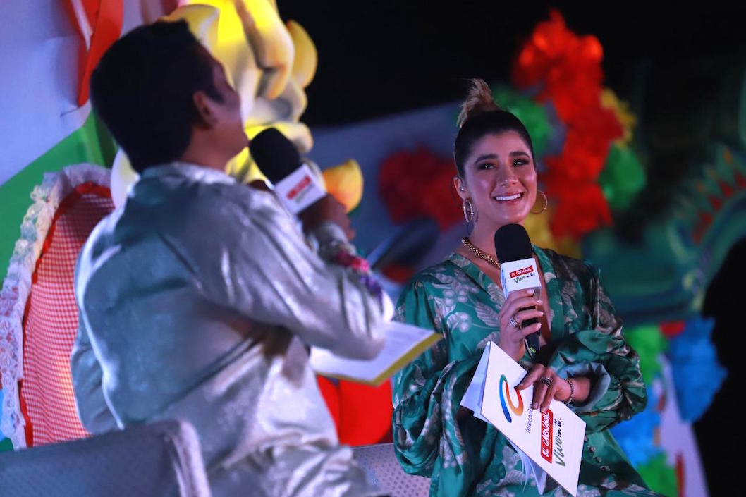 La exreina Andrea Jaramillo también participó como presentadora del evento.