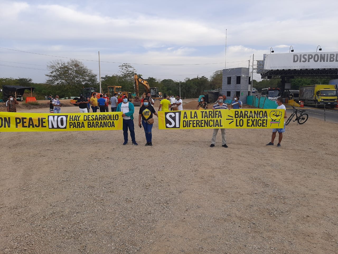 Imagen de la protesta.