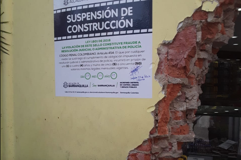 El sello de suspensión de cualquier tipo de construcción.