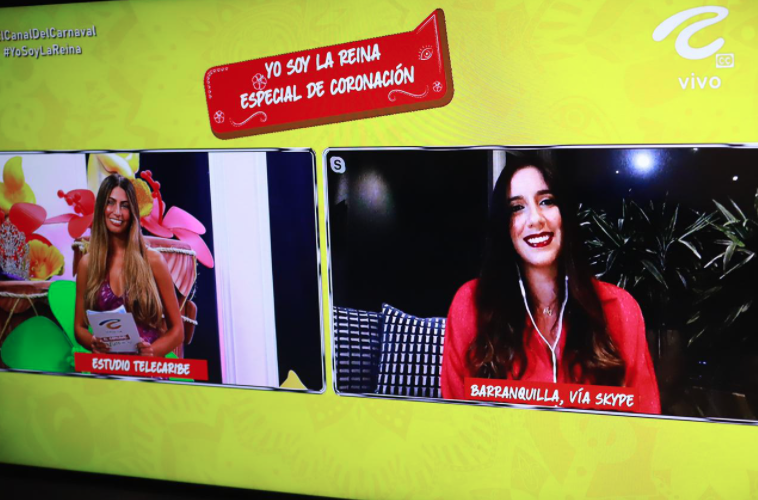 Las Reinas Isabella Chams y Marcela Dávila.