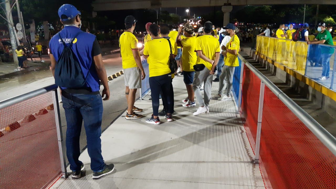 Plataforma de Murillo frente al Metro será habilitada este domingo.