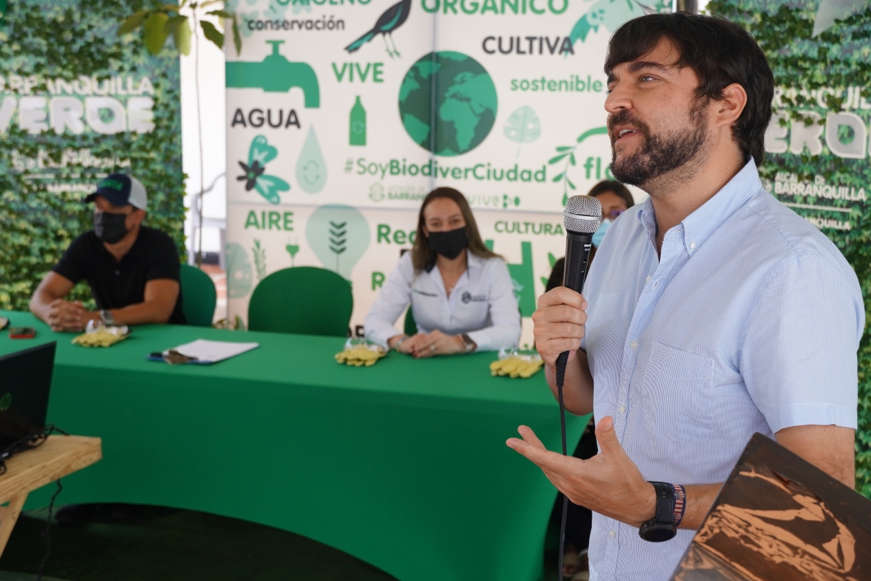 El Alcalde de Barranquilla, Jaime Pumarejo.