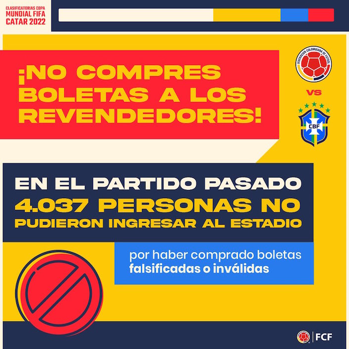 La advertencia de la FCF.