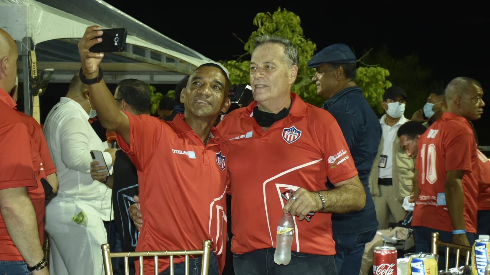 Wilson Pérez estuvo en el acto de inauguración de la Ventana de Campeones.
