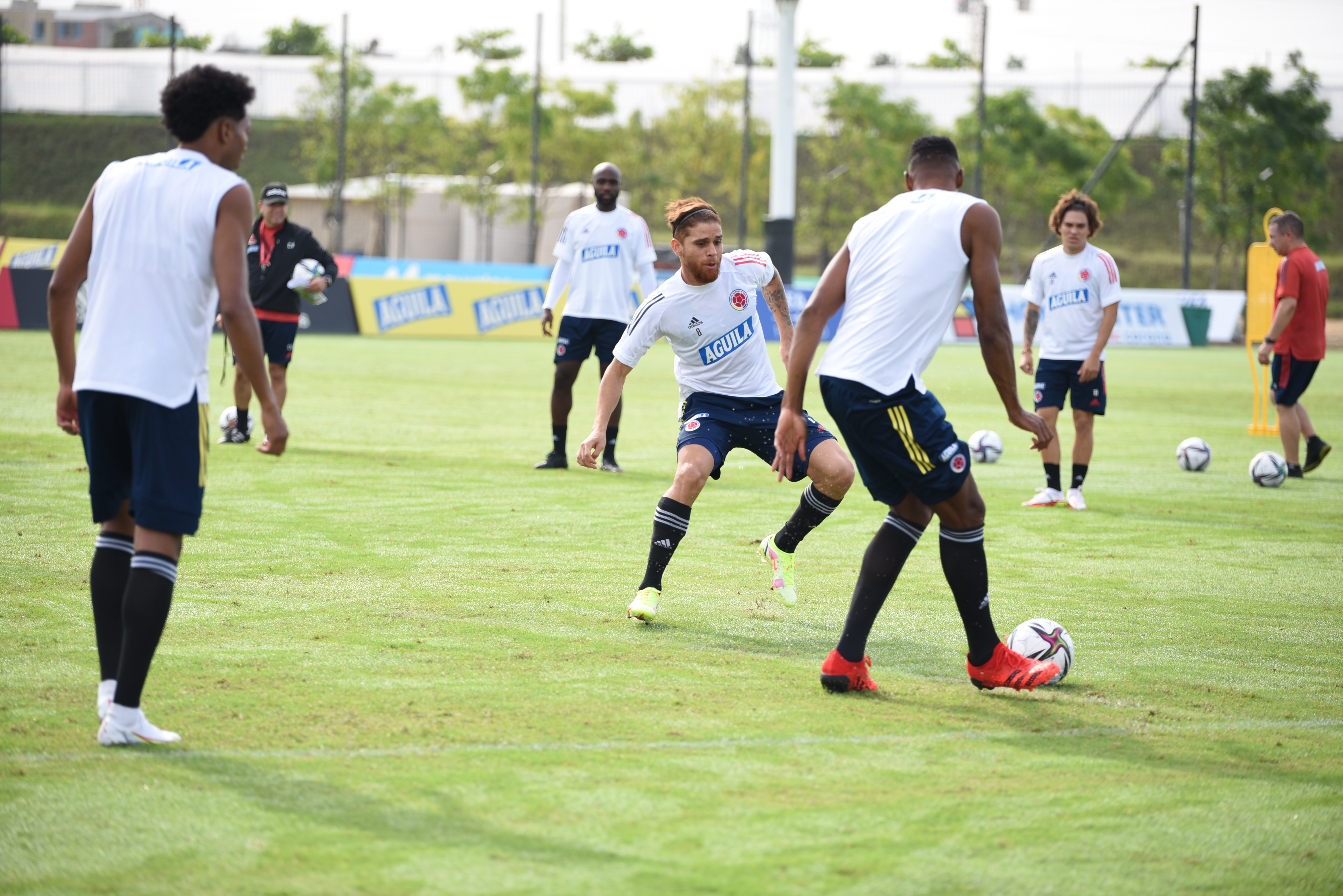 Entrenamiento de Colombia. 