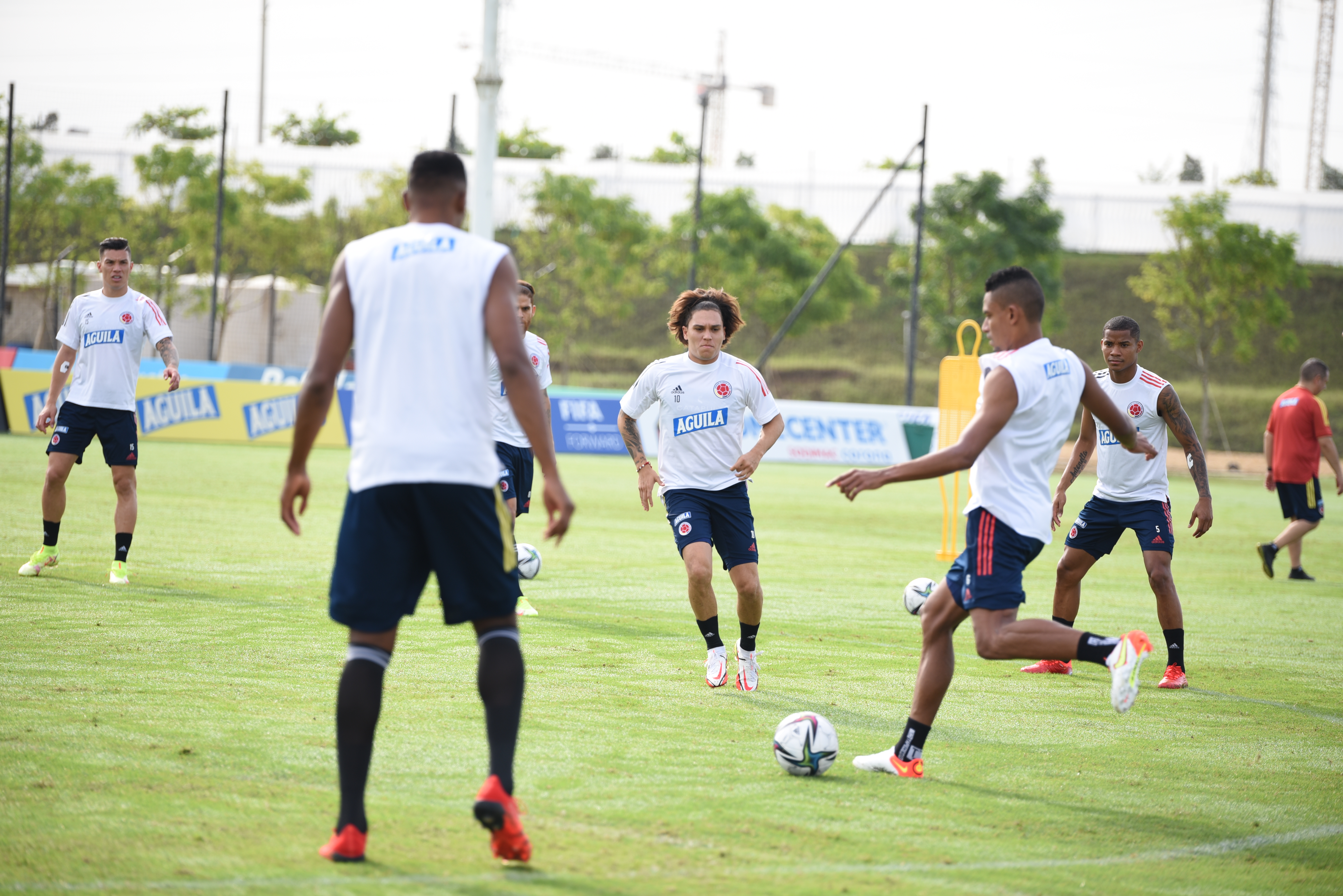 Entrenamiento de Colombia. 