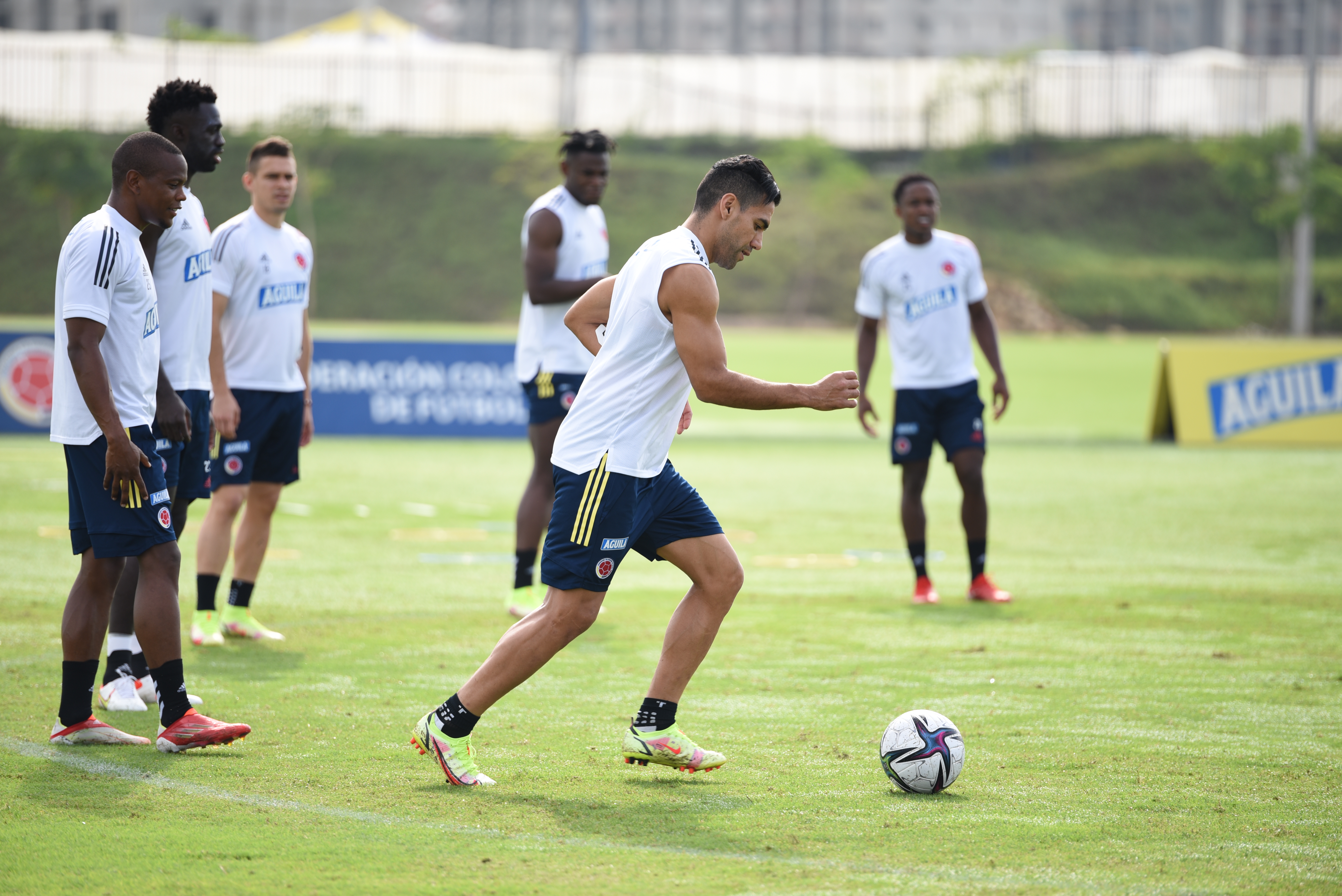 Entrenamiento de Colombia. 