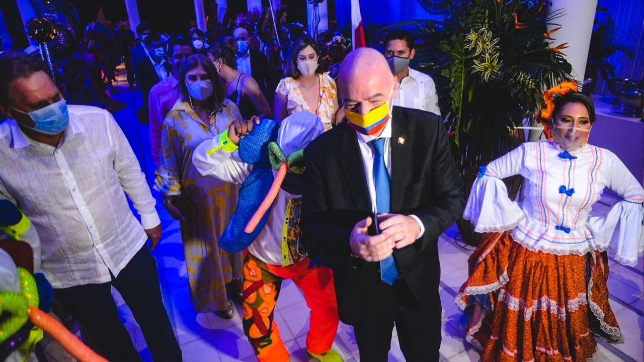 Gianni Infantino en Barranquilla.