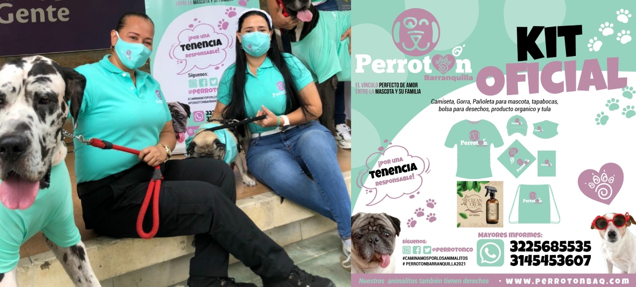 La directora de Perrotón Barranquilla, Norelys García, y la directora comercial del evento Mildred Roncallo.