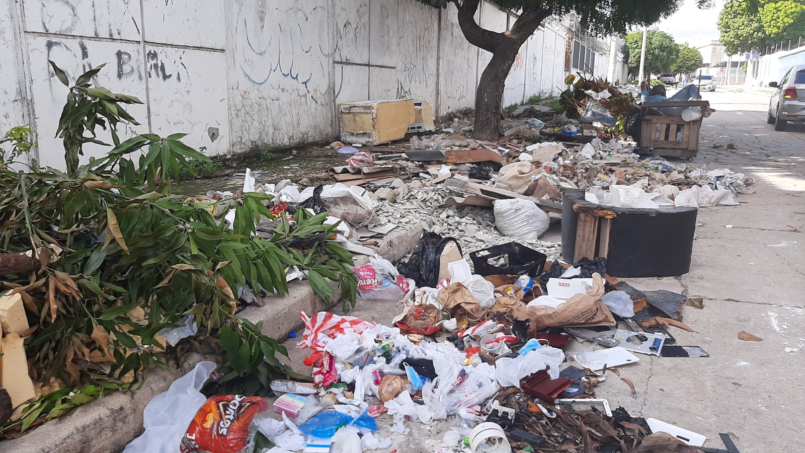 Basurero a cielo abierto en El Carmen.