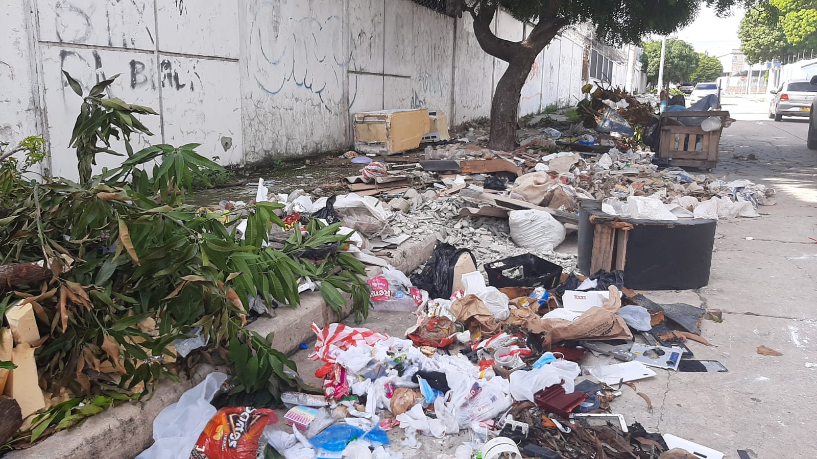 Basurero a cielo abierto en El Carmen.