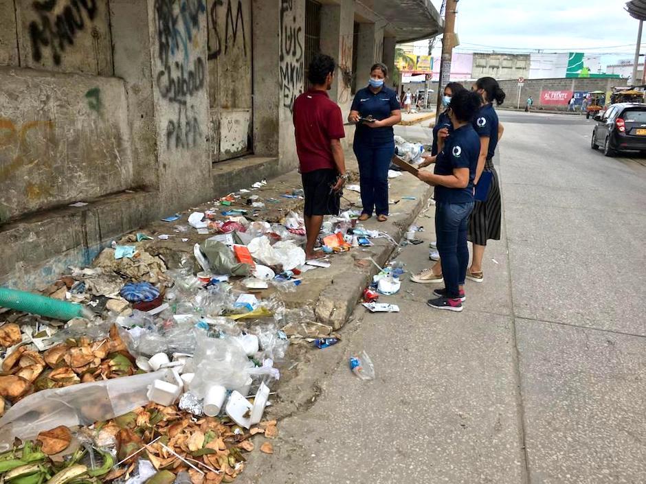 Sensibilización con los recicladores.Un