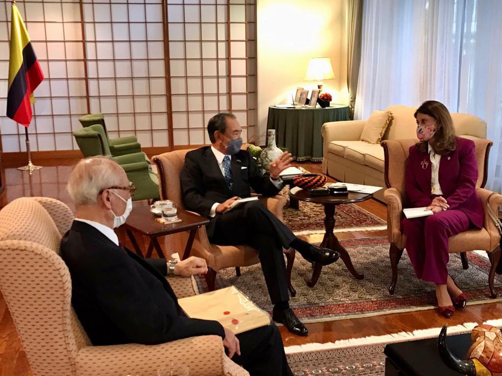 La vicepresidenta de Colombia,  Marta Lucía Ramírez, durante su visita a Tokio.