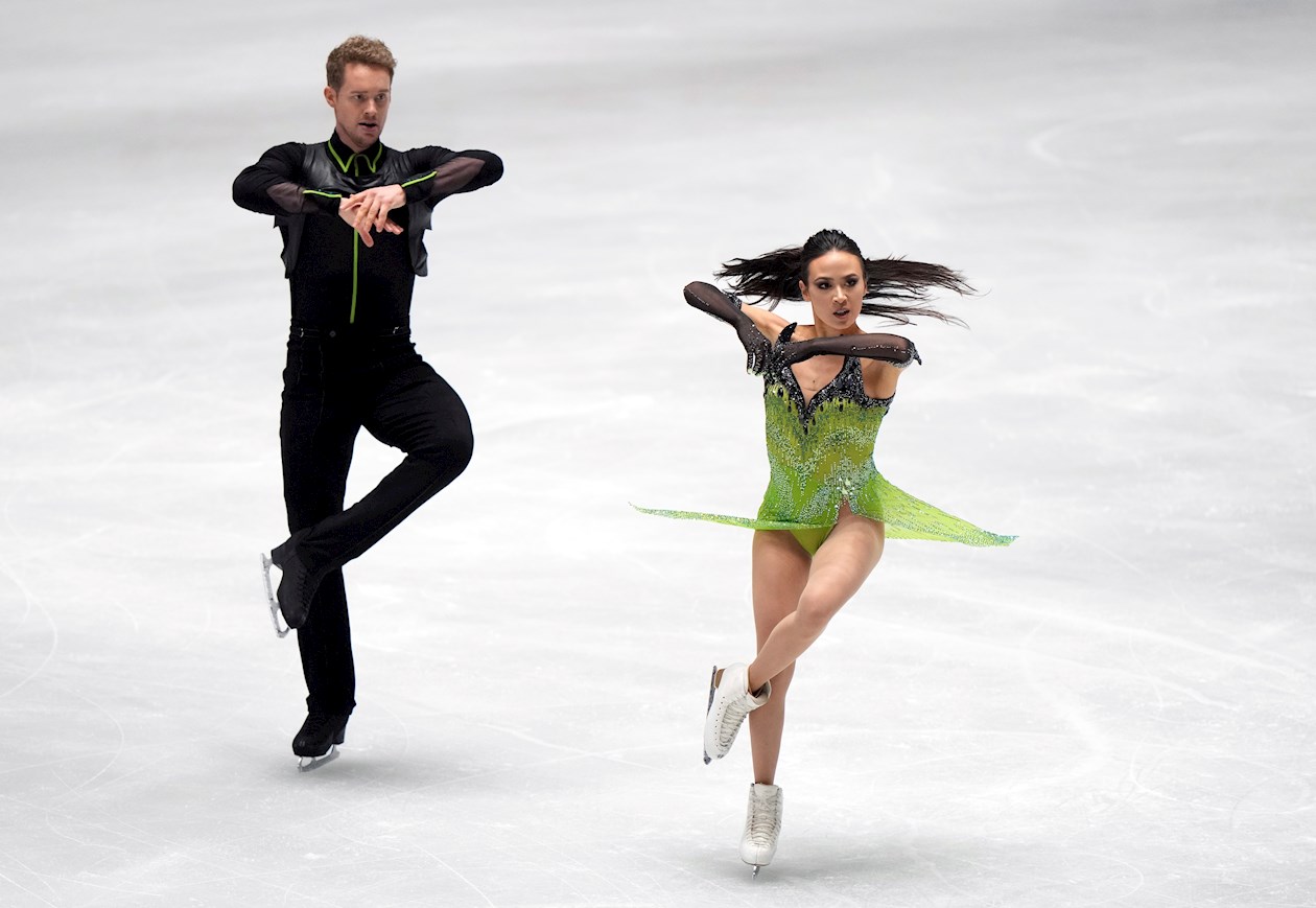 Madison Chock y Evan Bates de Estados Unidos.