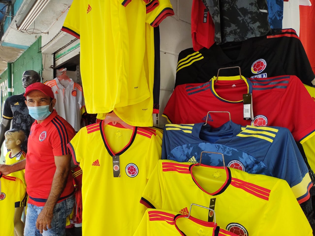 Diferentes tipos de camisetas. 