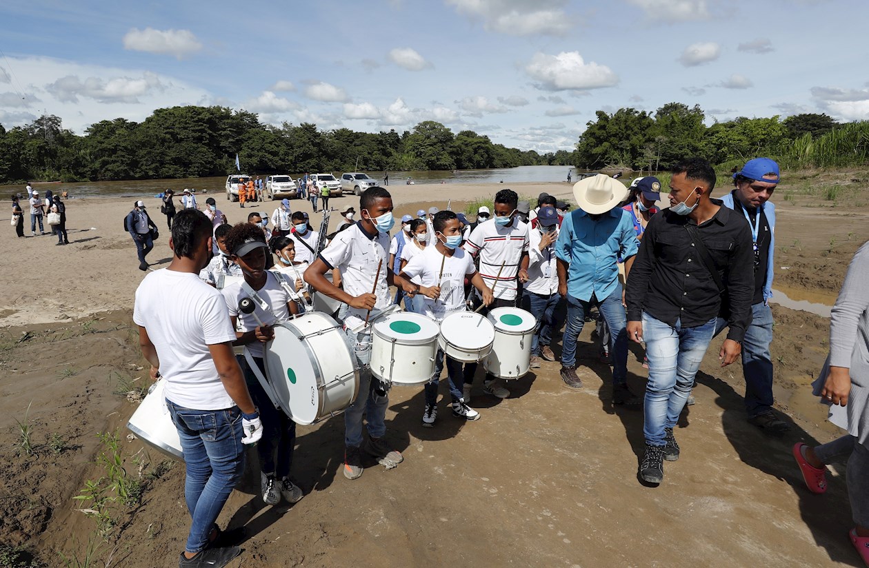 Pesquera, un caserío del este de Colombia a orillas del río Arauca.