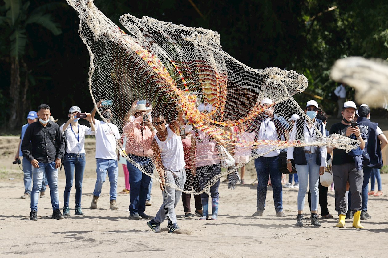Pesquera, un caserío del este de Colombia a orillas del río Arauca.