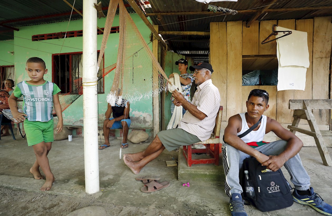 Pesquera, un caserío del este de Colombia a orillas del río Arauca.