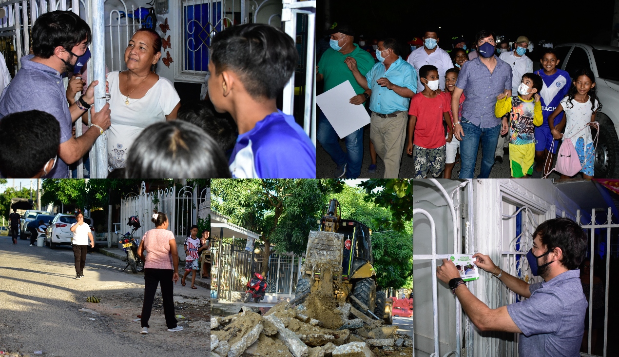 Alcalde Jaime Pumarejo visita el barrio San Luis.