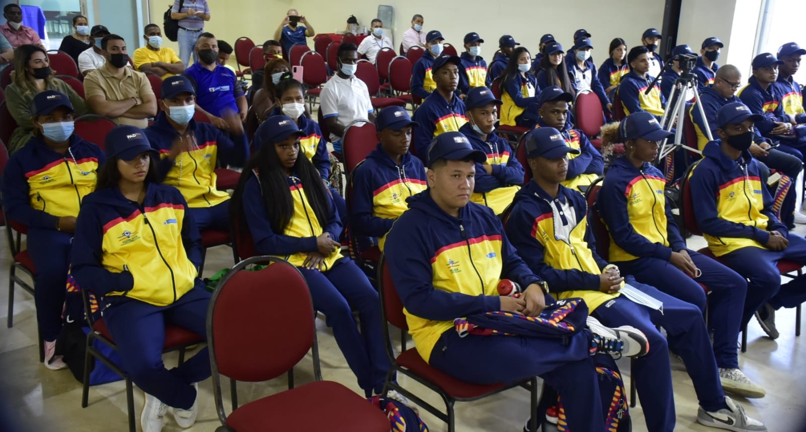 Jóvenes talentos del boxeo en el PAD. 