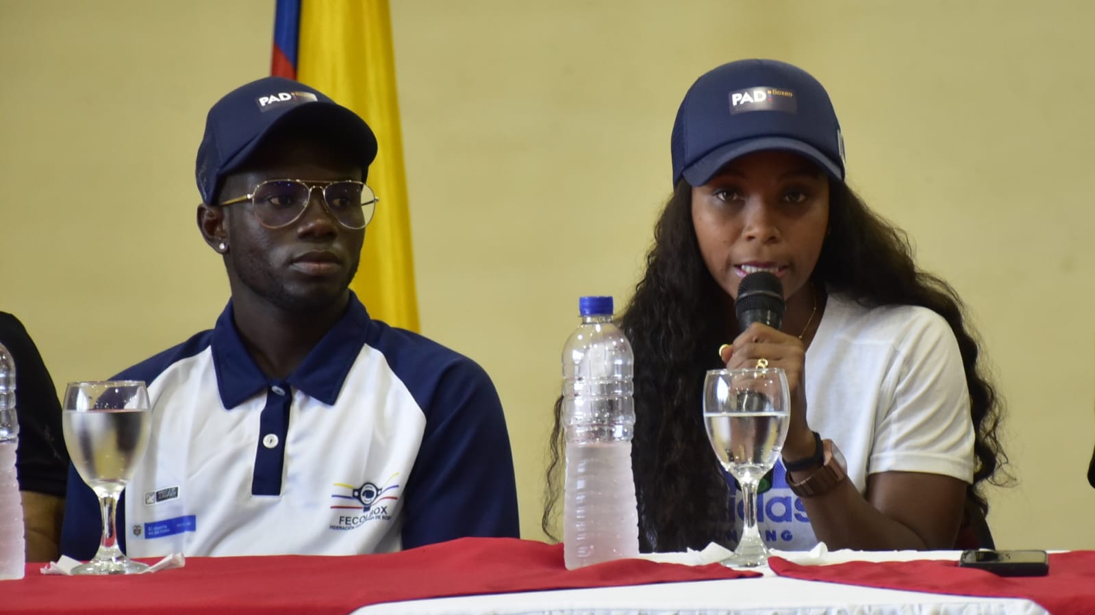 Yuberjen Martínez e Ingrid Valencia. 