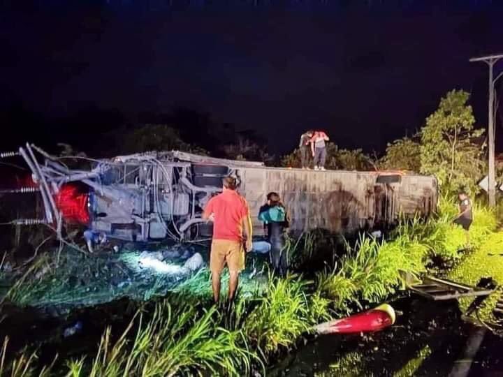 Lugar del accidente en Ecuador.