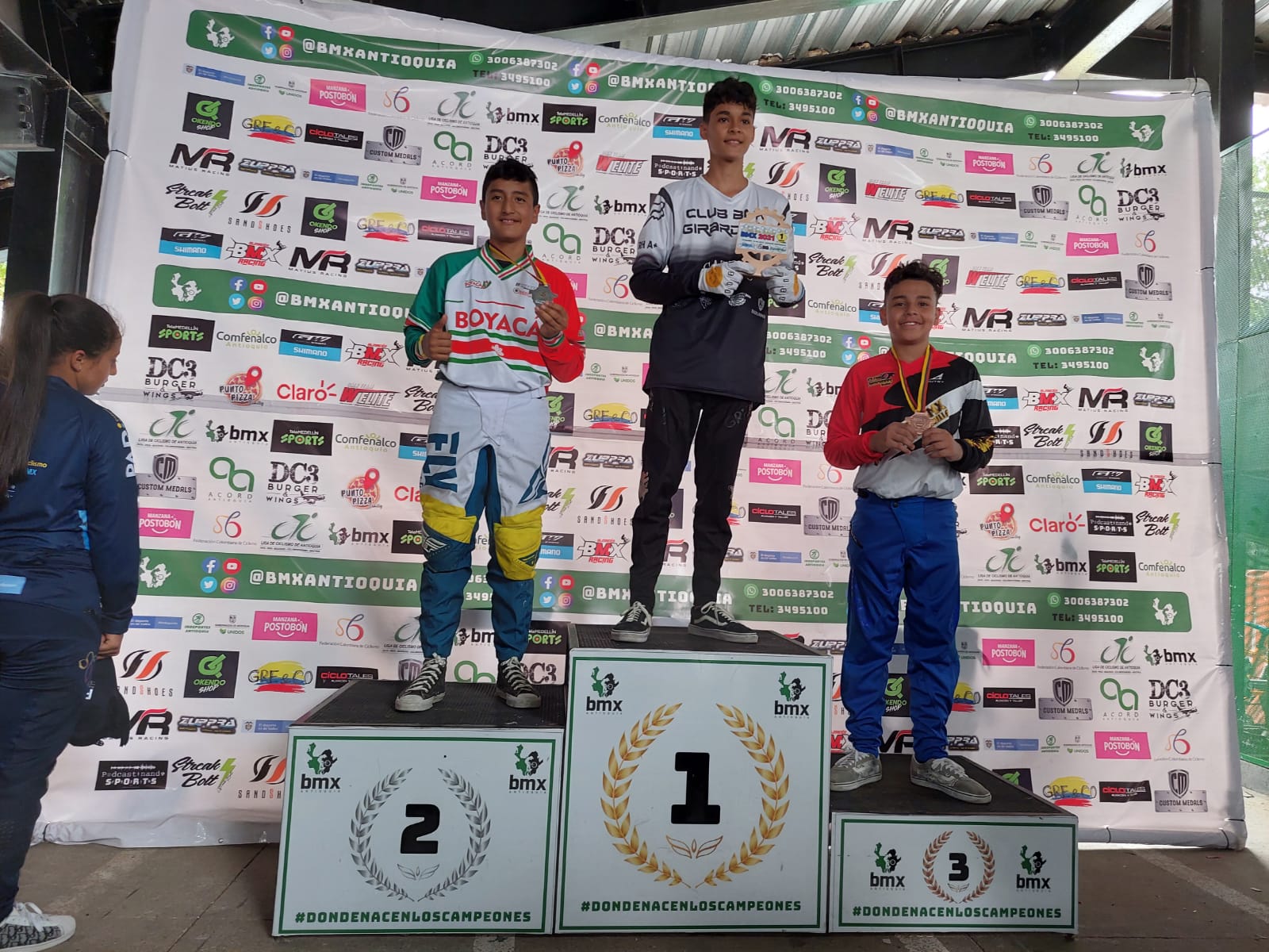 Cortesía. Mateo Franco con la medalla de bronce.
