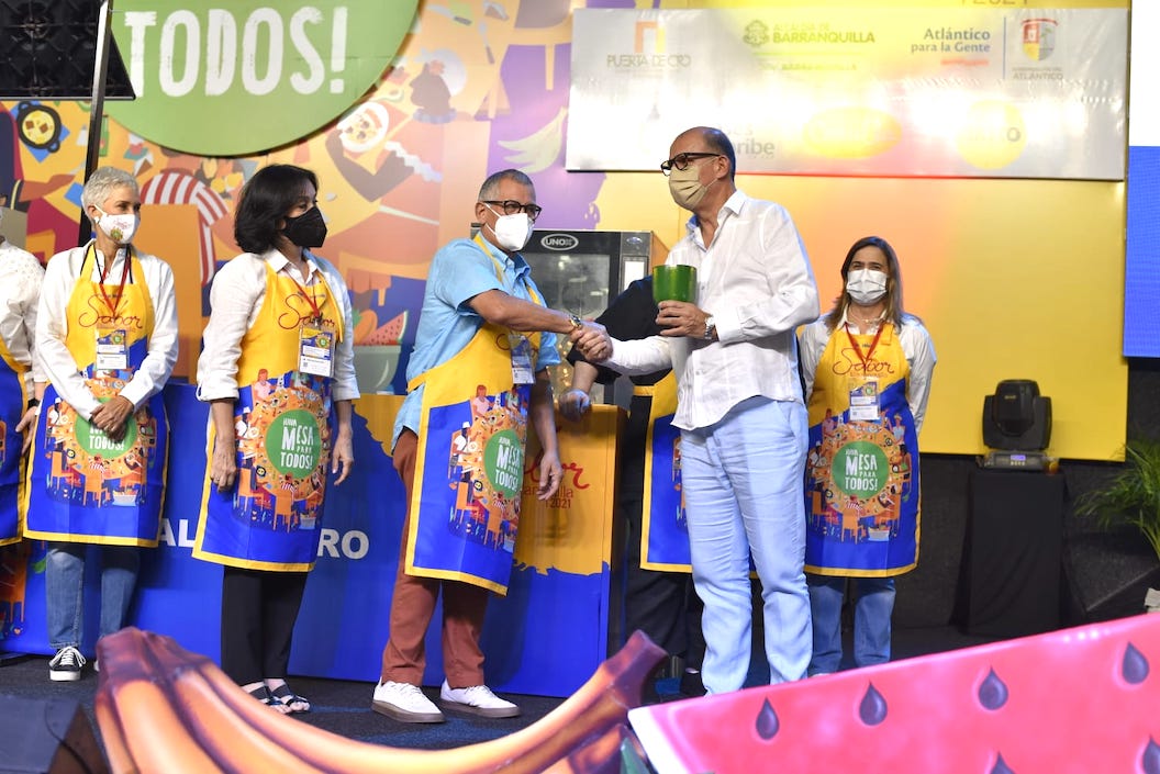 Prensa Sabor Barranquilla Entrega de reconocimientos en Sabor Barranquilla.