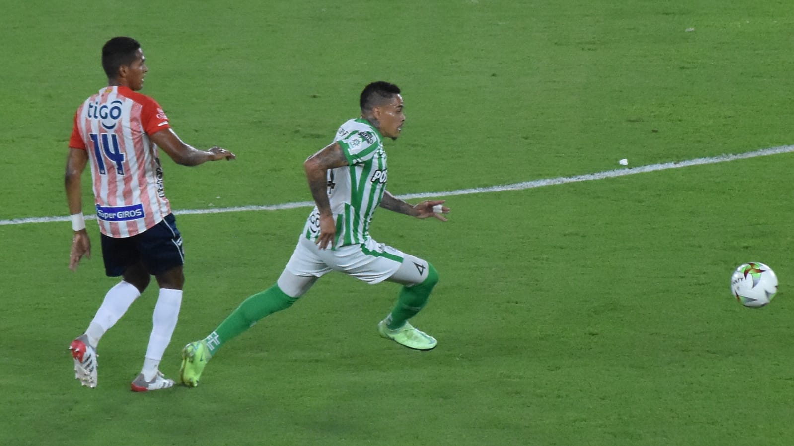 Acción del partido.