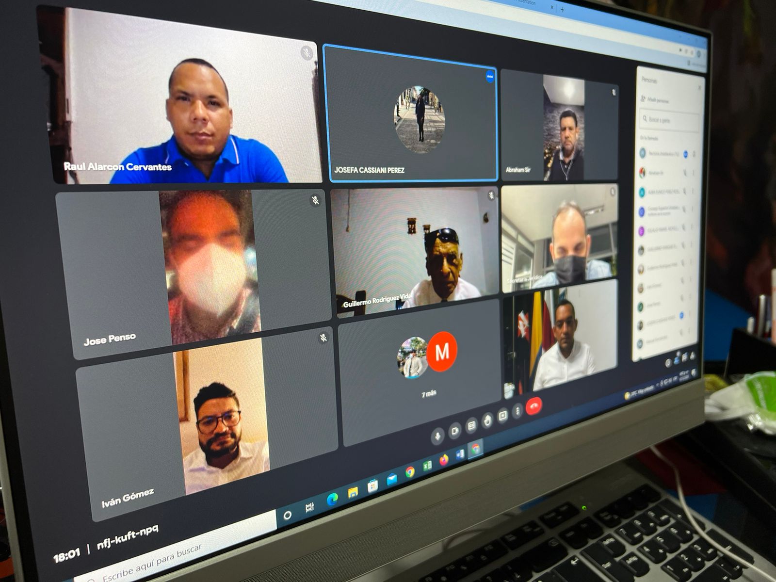 Sesión virtual del Consejo Superior de la Universidad del Atlántico.