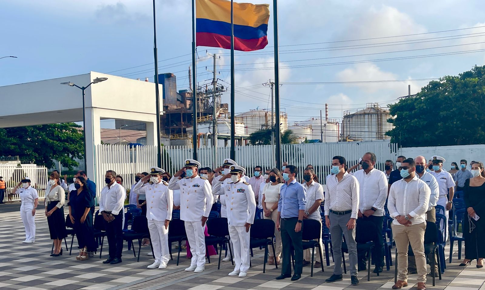 Cortesía Ceremonia en la que asumió el Capitán de Navío, Jesús Zambrano Pinzón
