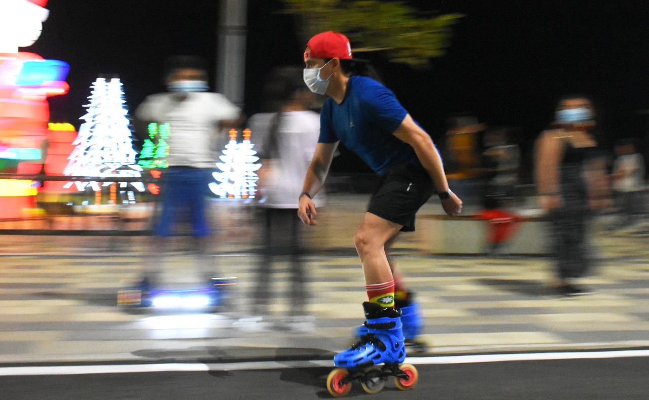 Práctica de deportes en el Malecón del Río