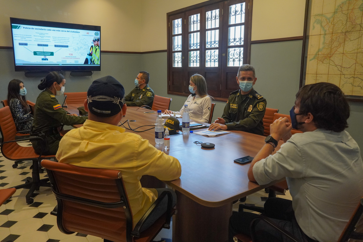 Presentación del 'Plan Caribe 2021' por parte de la Policía Metropolitana de Barranquilla.