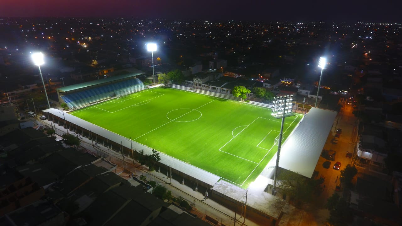 El estadio de Soledad ya está en perfectas condiciones para su uso. 