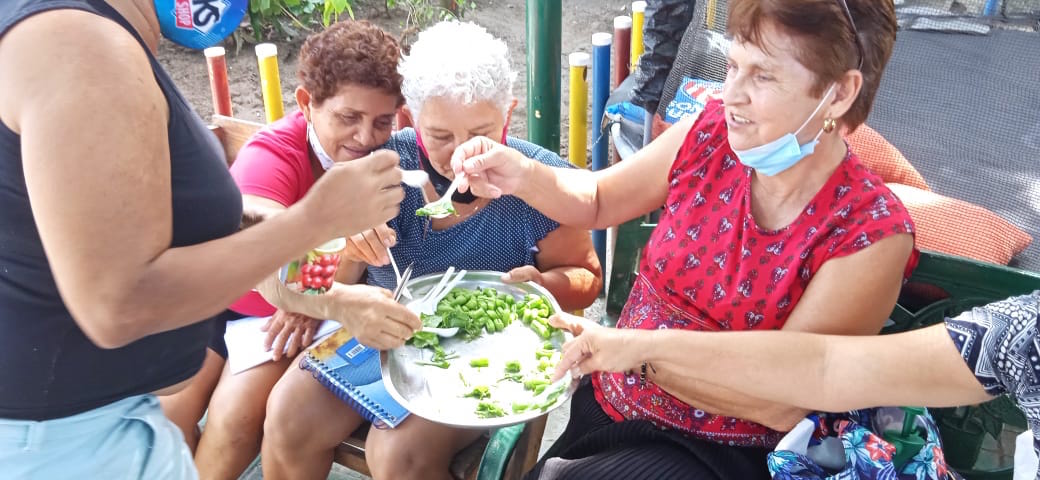 Degustación de la cosecha.