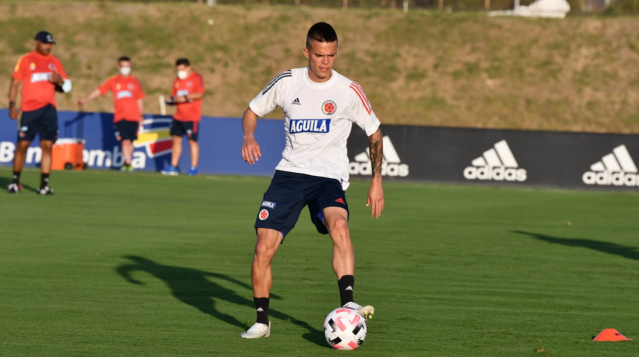 Walmer Pacheco durante los entrenamientos.