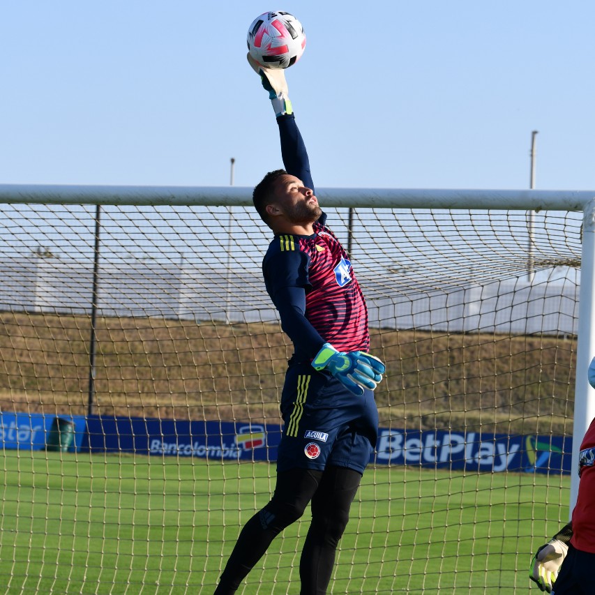 José Luis Chunga durante un entrenamiento. 