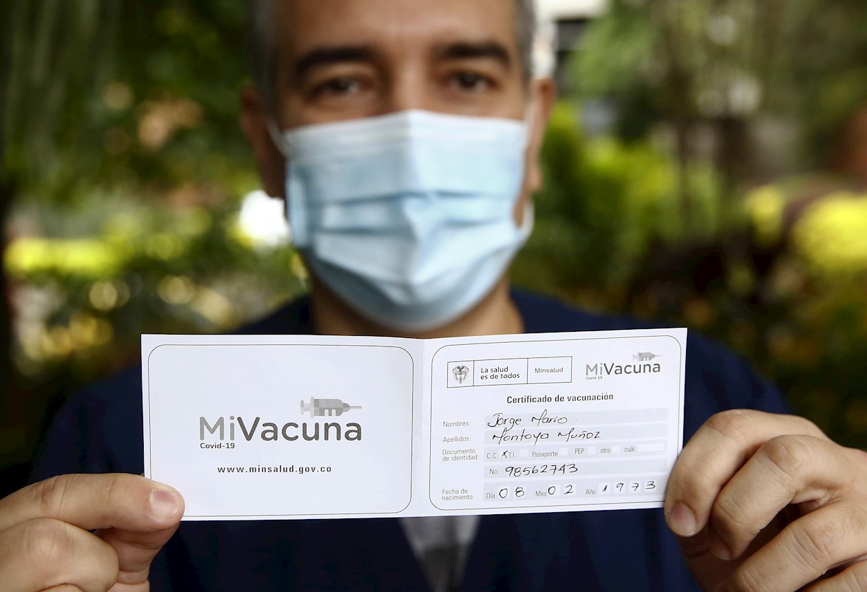 Vacunación en Medellín.