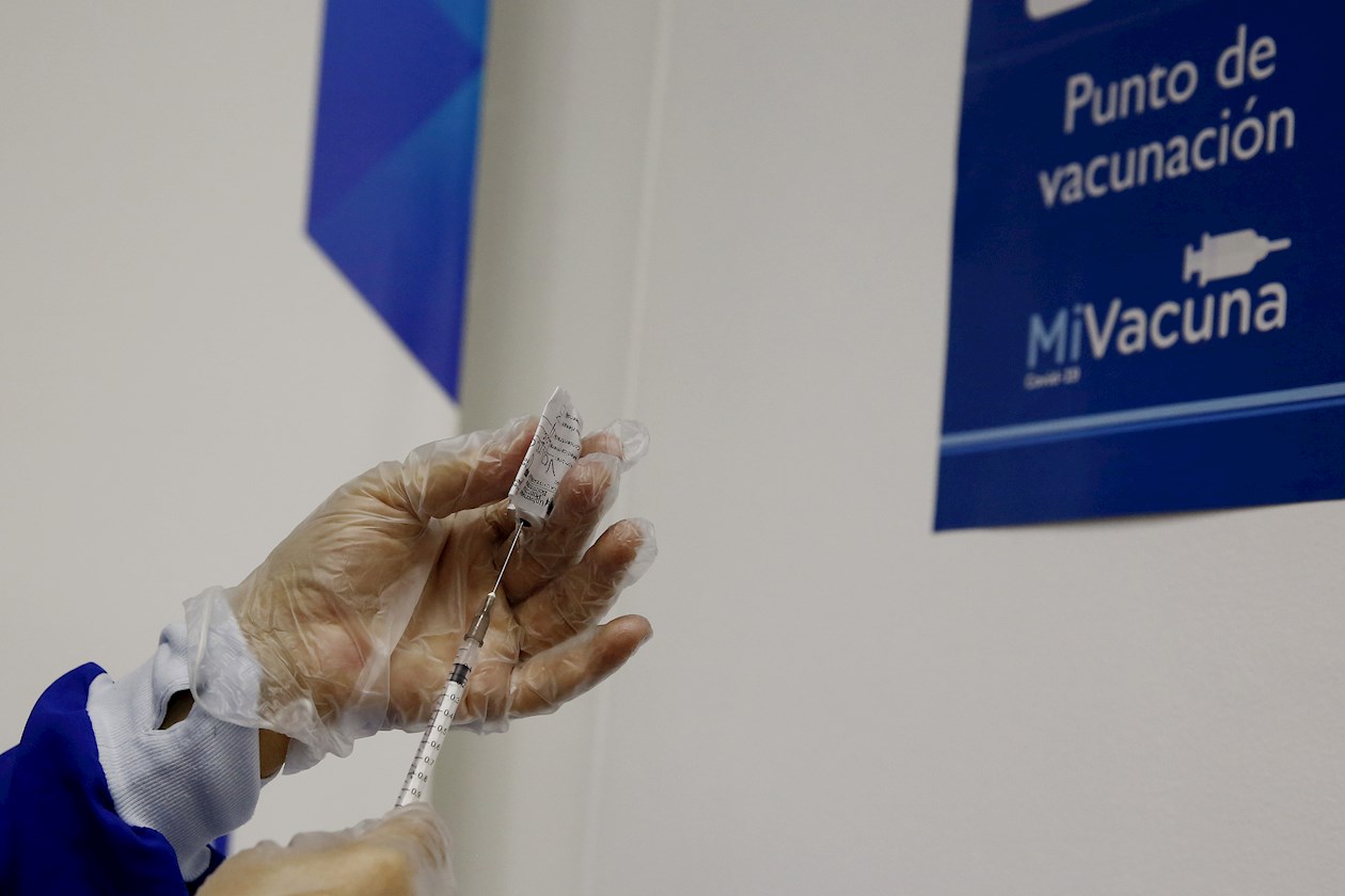 Vacunación en Medellín.