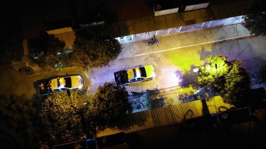 Acompañamiento aéreo en los patrullajes nocturnos.