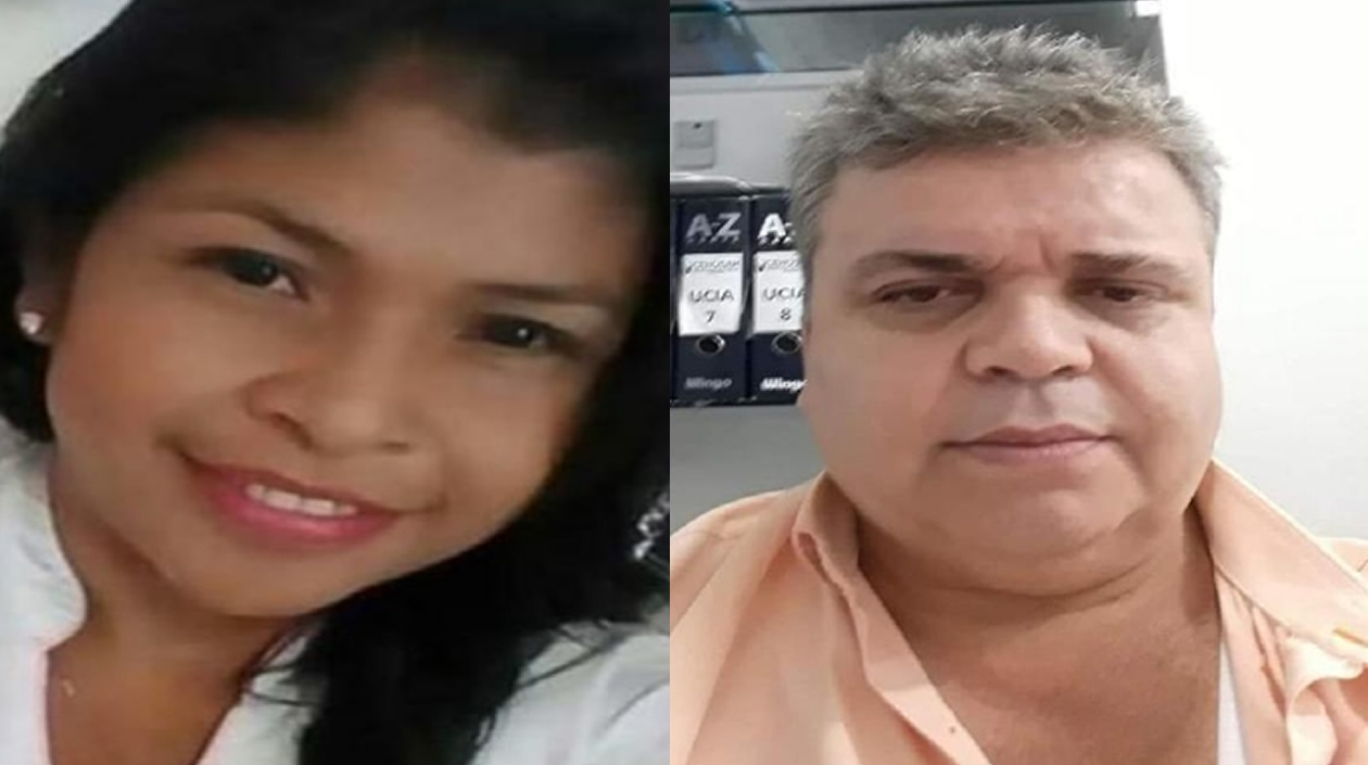 Deisy Talagua, auxiliar de enfermería y Andrés Acevedo Solera, médico