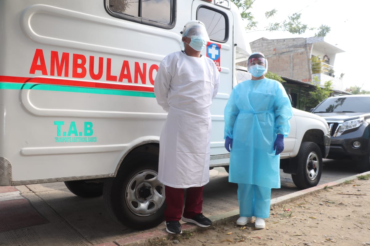 Alcaldía de Sincelejo. Ambulancia para casos de emergencia.