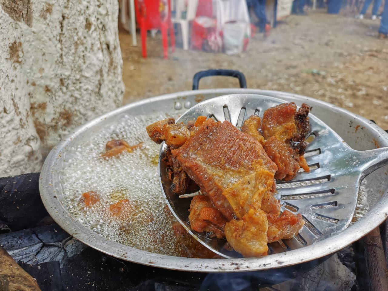 Un delicioso chicharrón.