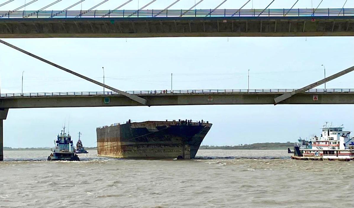 El paso por el Puente Pumarejo.