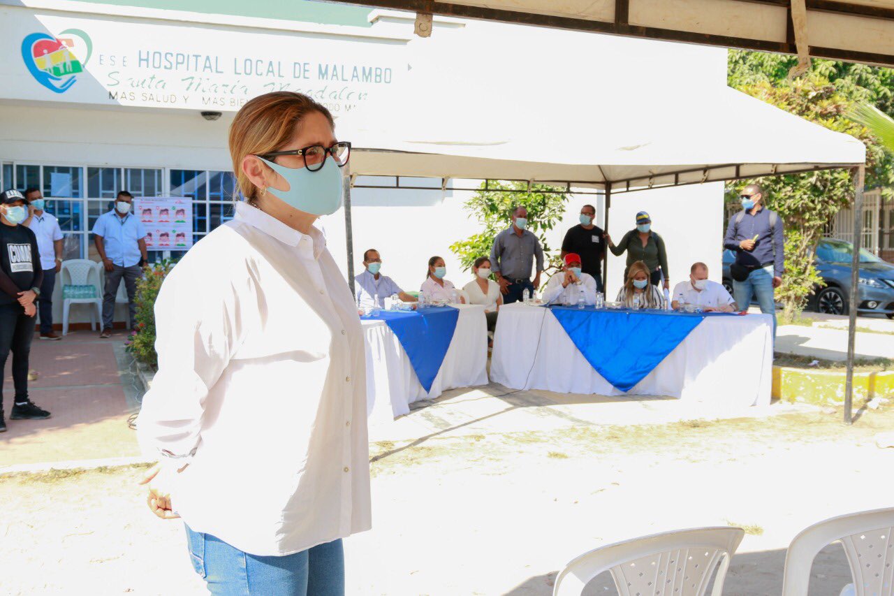 Hospital de Malambo La secretaria de Salud del Atlántico, Alma Solano.