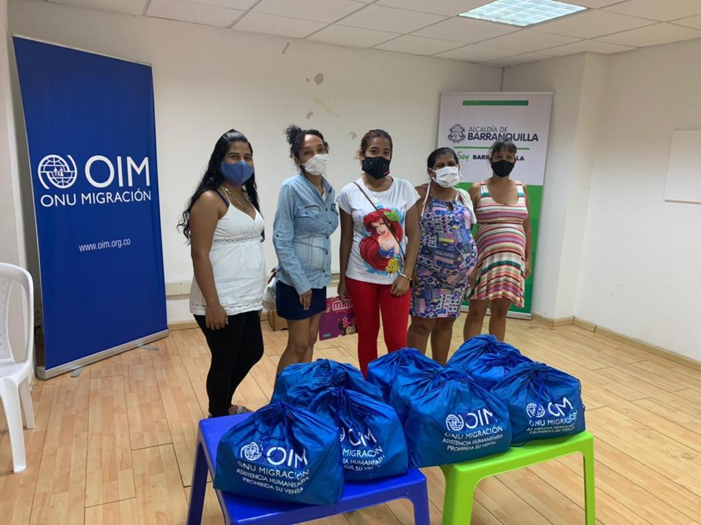 Alcaldía de Barranquilla Mujeres atendidas en el Centro de Apoyo al Migrante.
